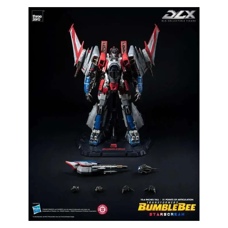 Threezero Transformers Bumblebee Dlx Starscream Action Figure