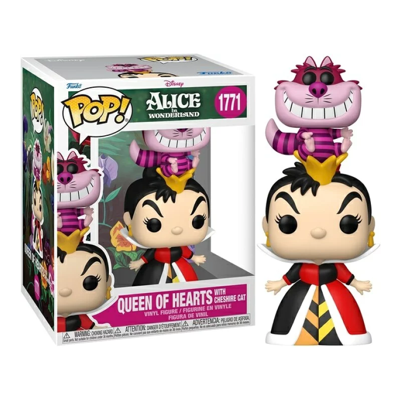 Pop Deluxe Disney - Alice nel paese delle Meraviglie - Regina di Cuori con Stregatto - 1771