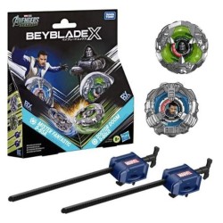 Hasbro - Beyblade-X - Glacier Bay - Mister Fantastic 9-65A Doctor Doom 0-80L0