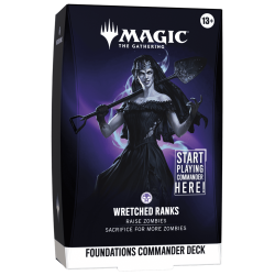 Wizards Of The Coast - Magic The Gathering - Foundations Commander Deck - Wretched Ranks - ENG