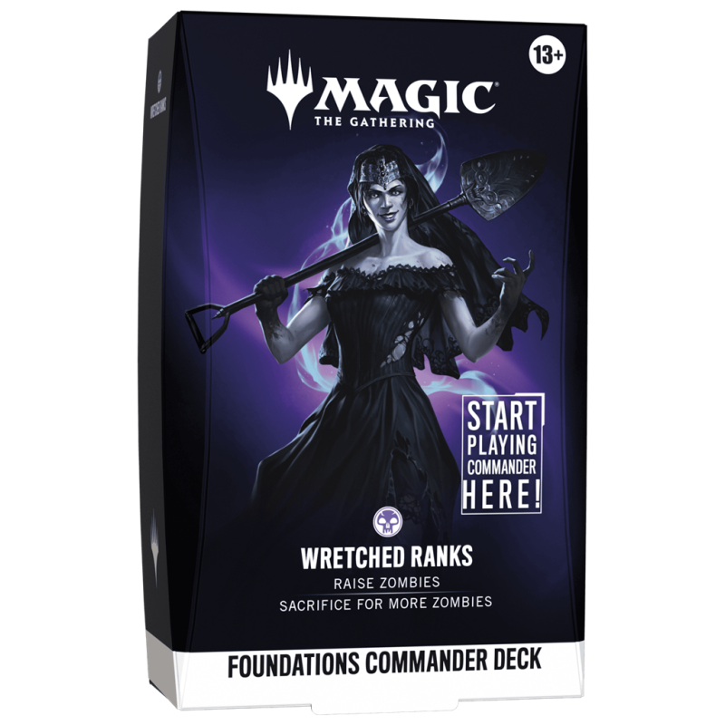 Wizards Of The Coast - Magic The Gathering - Foundations Commander Deck - Wretched Ranks - ENG