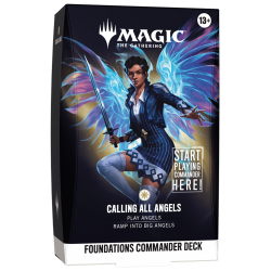 Wizards Of The Coast - Magic The Gathering - Foundations Commander Deck - Calling All Angels - ENG