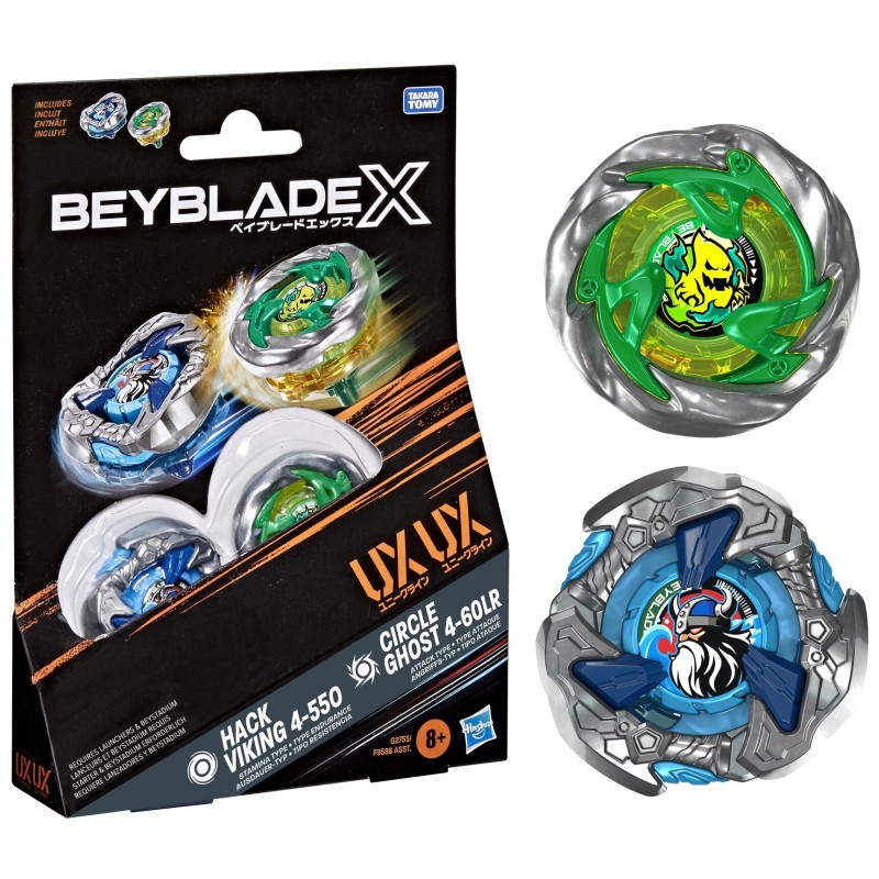 Hasbro Beyblade X - Hack Viking 4-550 + Circle Ghost 4-60LR