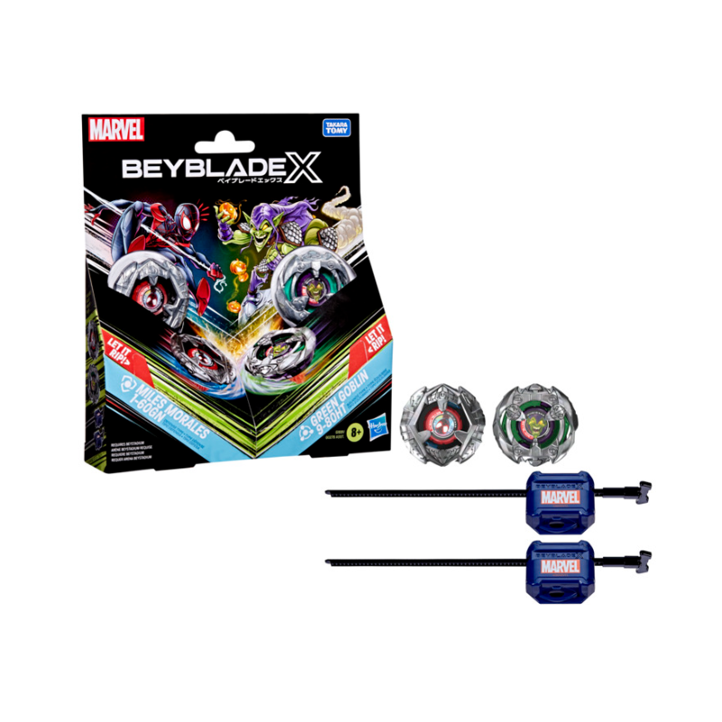 Hasbro Beyblade X - Miles Morales 1-60GN + Green Goblin 9-80HT