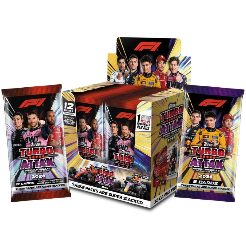 Topps - Turbo Attax - Officiela Formula 1 - 1 pacchetto 12 carte
