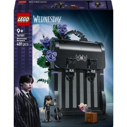 LEGO Wednesday 76787 Zaino di Mercoledì, Giocattolo con Portafoto, Mini Bambolina e Figura di Mano, Regalo per Bambini da 9+