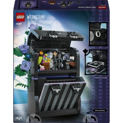 LEGO Wednesday 76787 Zaino di Mercoledì, Giocattolo con Portafoto, Mini Bambolina e Figura di Mano, Regalo per Bambini da 9+