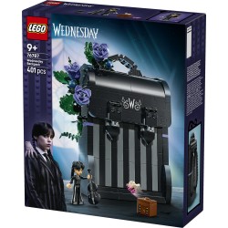 LEGO Wednesday 76787 Zaino di Mercoledì, Giocattolo con Portafoto, Mini Bambolina e Figura di Mano, Regalo per Bambini da 9+
