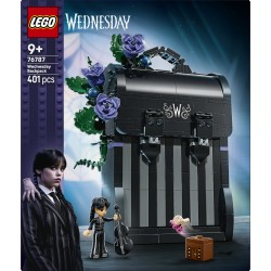 LEGO Wednesday 76787 Zaino di Mercoledì, Giocattolo con Portafoto, Mini Bambolina e Figura di Mano, Regalo per Bambini da 9+