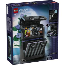 LEGO Wednesday 76787 Zaino di Mercoledì, Giocattolo con Portafoto, Mini Bambolina e Figura di Mano, Regalo per Bambini da 9+
