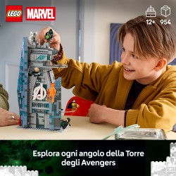 LEGO | Marvel 76352 Avengers: Doomsday Nuova Torre degli Avengers, Giocattolo da Supereroi con 6 Minifigure, Regalo da 12+