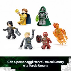 LEGO | Marvel 76352 Avengers: Doomsday Nuova Torre degli Avengers, Giocattolo da Supereroi con 6 Minifigure, Regalo da 12+