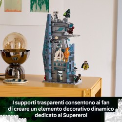 LEGO | Marvel 76352 Avengers: Doomsday Nuova Torre degli Avengers, Giocattolo da Supereroi con 6 Minifigure, Regalo da 12+