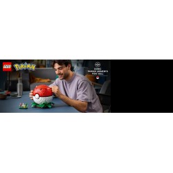 LEGO Pokémon 72154 Momenti Allenatore Iconici: Poké Ball, Kit per Adulti con Pikachu, Eevee e 2 Minifigure, Regalo per Gamer