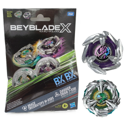 Hasbro Beyblade X - Dual Pack - Brace Triceratops M-85BS + Dagger Dran 7-55K