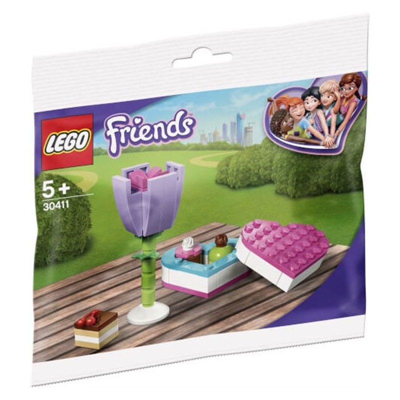 Lego polybag - Friends - scatola di cioccolatini e fiore 30411