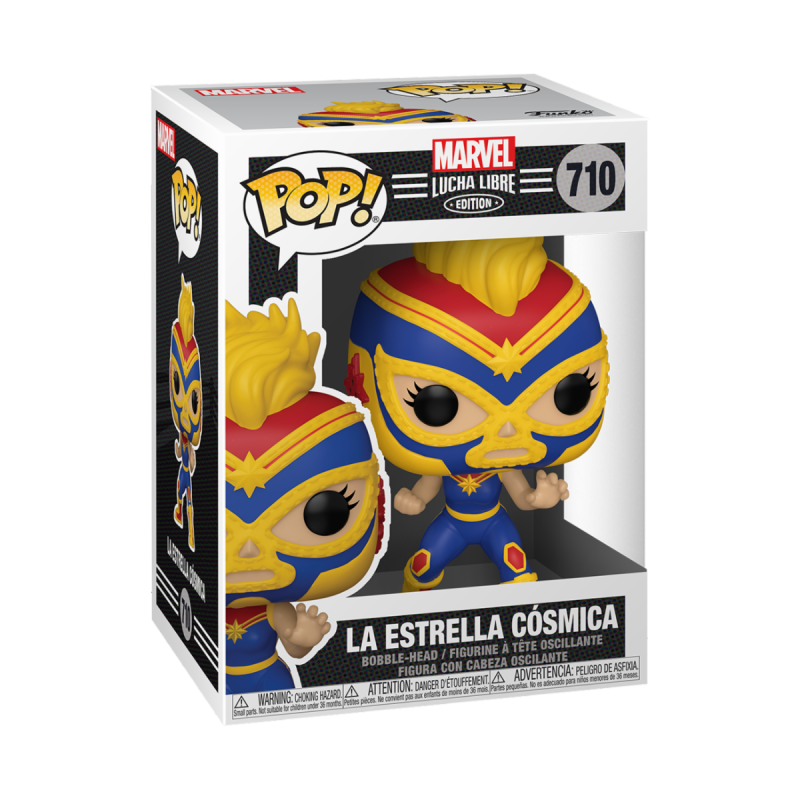 POP Marvel: Lucha Libre - Captain Marvel