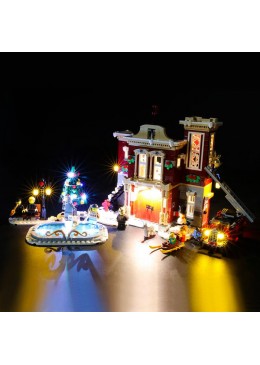 LED Kit Creator Winter village Fire station 10263 - Briksmax