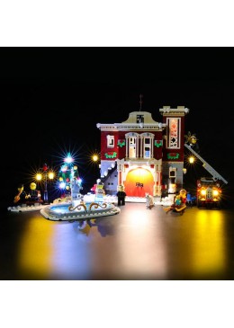 LED Kit Creator Winter village Fire station 10263 - Briksmax