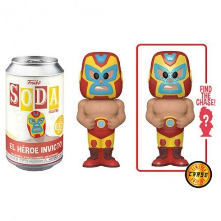 Vinyl SODA: Marvel Luchadores - El Heroe Invicto - Iron Man - w/ Chase