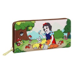 Loungefly Disney Biancaneve ed i sette nani Multi Scene Zip Around Wallet WDWA1558