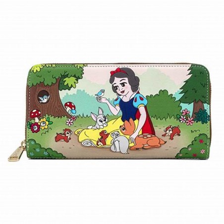 Loungefly Disney Biancaneve ed i sette nani Multi Scene Zip Around Wallet WDWA1558