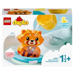 LEGO Pret in bad  drijvende rode panda