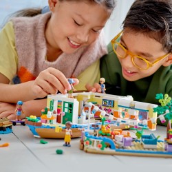 LEGO 41702 Friends Casa Flotante Fluvial, Barco de Juguete de Mia para Construir