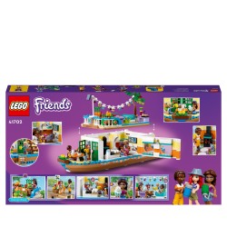 LEGO Friends 41702 La Péniche, Jouet Bateau
