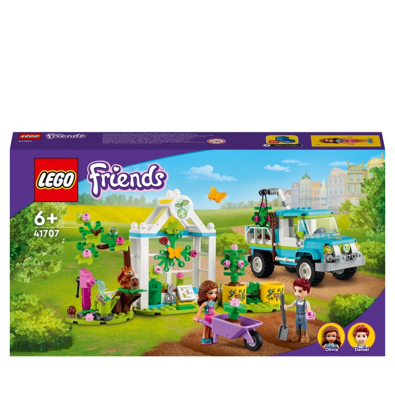 LEGO Friends 41707 Le Camion Planteur d’arbres, Jouet Voiture