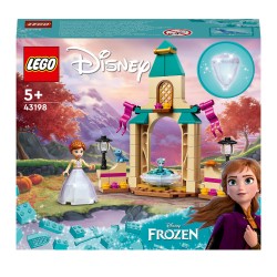 LEGO 43198 Disney Patio del Castillo de Anna, Set de Vestido de Diamante