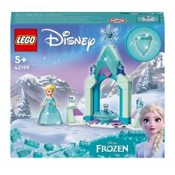 LEGO 43199 Disney Frozen Patio del Castillo de Elsa Set de Vestido