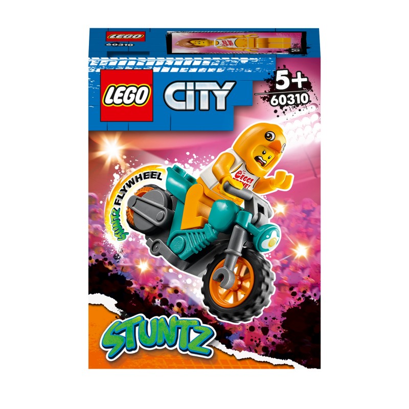 LEGO City 60310 Stuntz Moto Acrobática  Pollo, Set con Moto de Juguete
