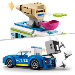LEGO 60314 City Persecución Policial del Camión de los Helados, Juguete para Niños
