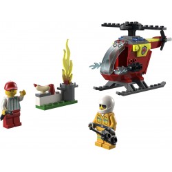 LEGO 60318 City Helicóptero de Bomberos, Juguete para Niños 4+ Años