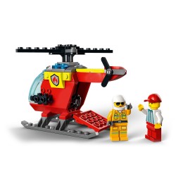 LEGO 60318 City Helicóptero de Bomberos, Juguete para Niños 4+ Años