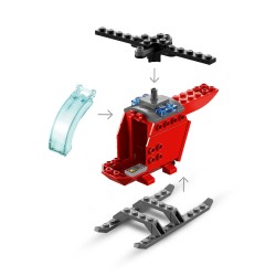 LEGO 60318 City Helicóptero de Bomberos, Juguete para Niños 4+ Años