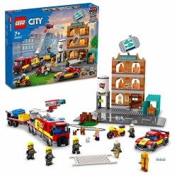 LEGO City Fire Brigade Set with Truck Toy 60321