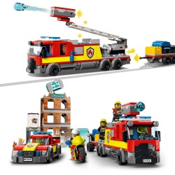LEGO City Fire 60321 La Brigade Pompiers avec Jouet Camion
