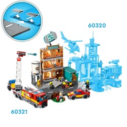 LEGO City Fire 60321 La Brigade Pompiers avec Jouet Camion