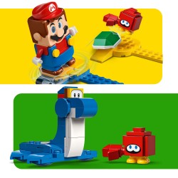 LEGO Super Mario 71398 Ensemble d’Extension Le Bord de Mer de Dorrie