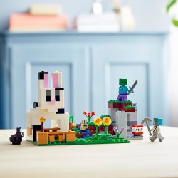 LEGO 21181 Minecraft El Rancho-Conejo, Set de Construcción con Animales