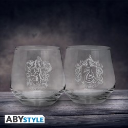 ABYSTYLE - HARRY POTTER - SET 2 BICCHIERI 300ML GRYFFINDOR & SLYTHERIN