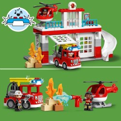 LEGO Feuerwehrwache mit Hubschrauber