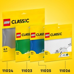 LEGO 11024 Classic Base Gris, Tablero de Construcción de 32x32