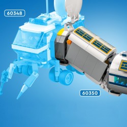 LEGO 60350 City Base de Investigación Lunar, Set de Juguetes Espaciales