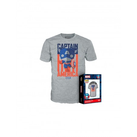 Funko Boxed Tee - Marvel - Captain America - Taglia L