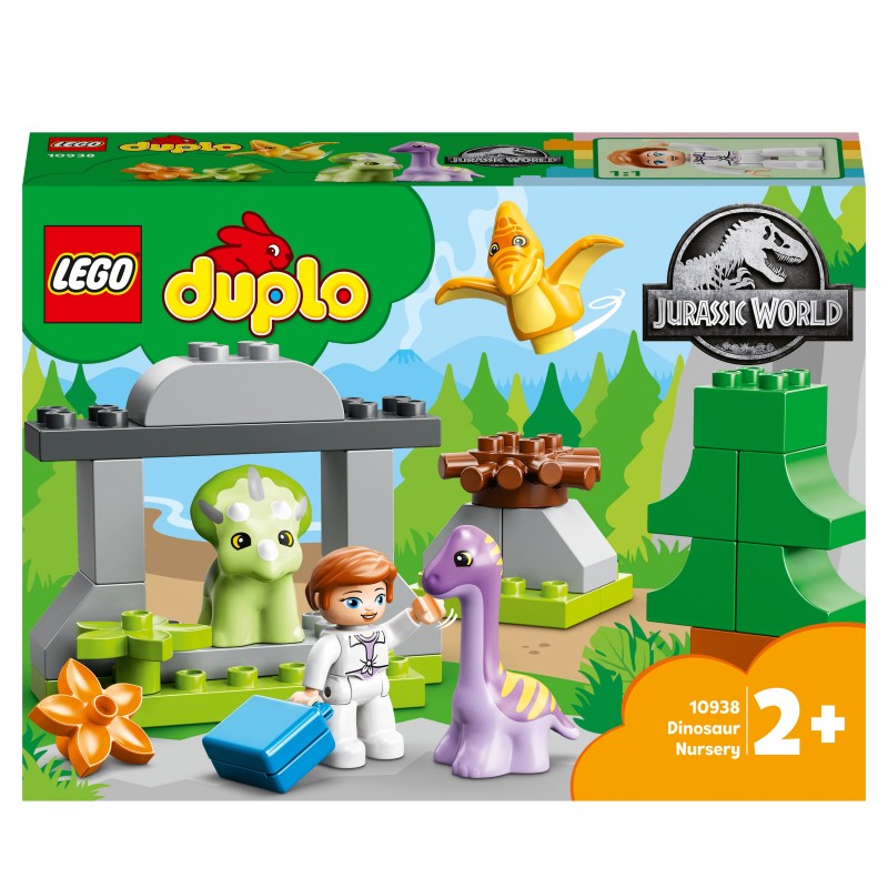 LEGO 10938 DUPLO Jurassic Park Guardería de los Dinosaurios de Juguete