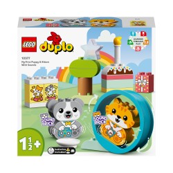 LEGO DUPLO 10977 Mes Premiers Chiot et Chaton avec Effets Sonores