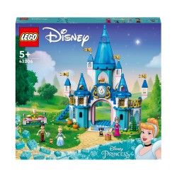 LEGO 43206 Disney Princesas Castillo de Cenicienta y el Príncipe, Mini Muñecas